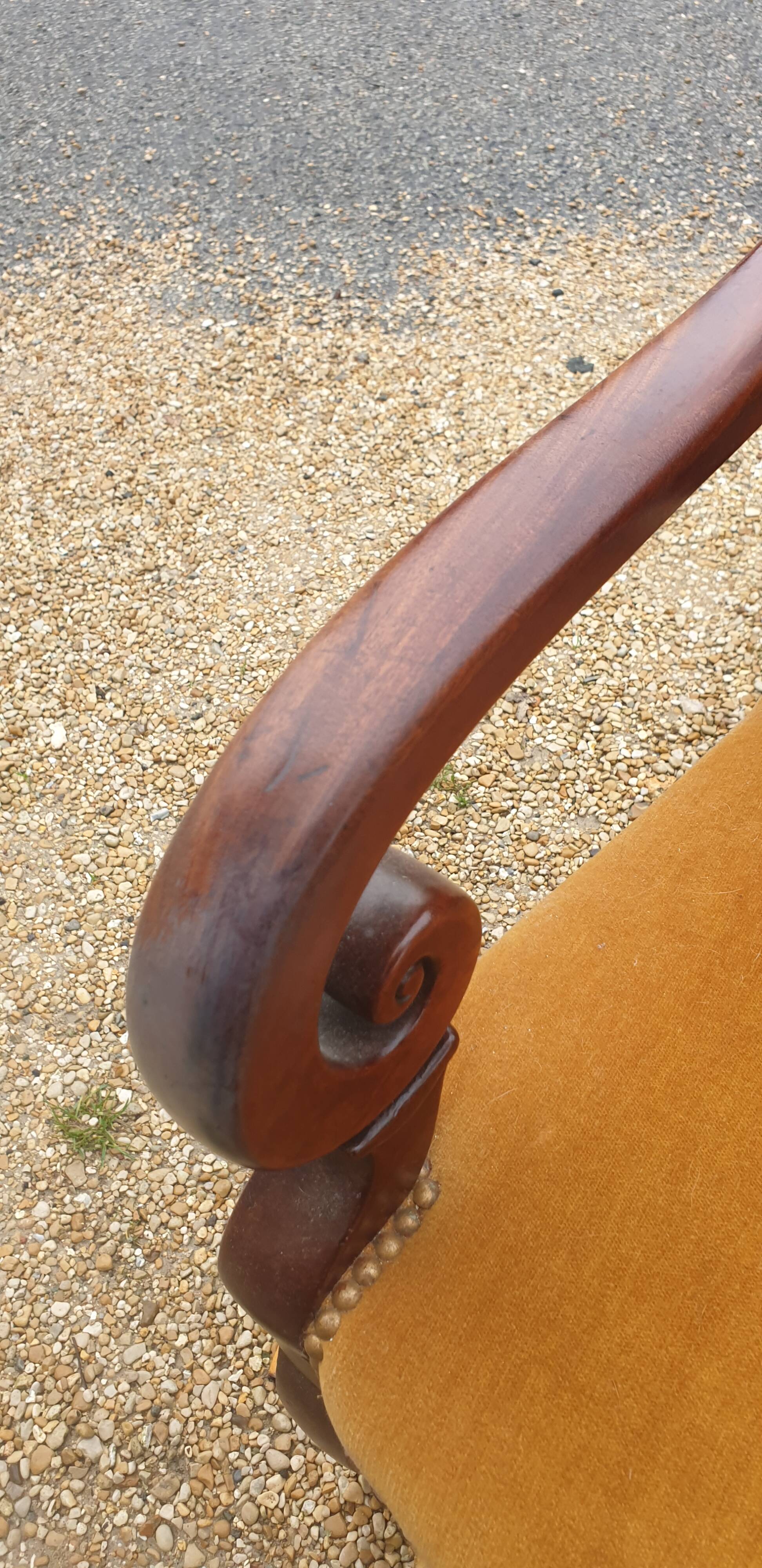 19th century restoration armchair