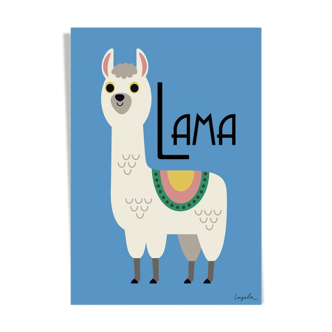 Affiche kids Lama - A3