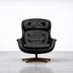 Vintage Mid-Century Scandinavian Modern Swivel Lounge Chair by Selig