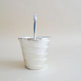 Ice cooler with glass insert