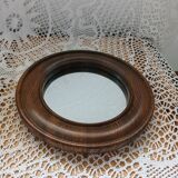 Small antique wooden mirror