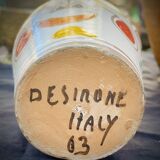 Two-handled earthenware jug by Giovanni DeSimone, 1960s