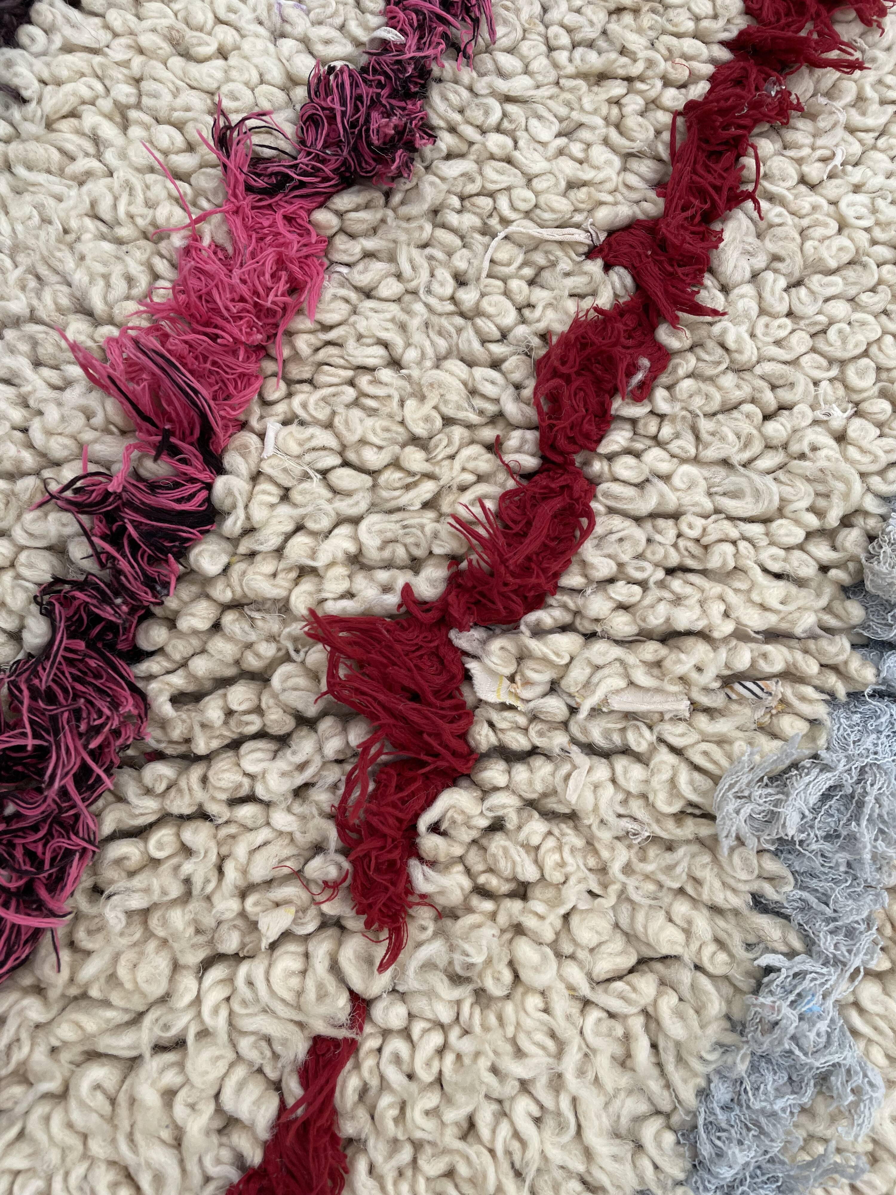 Berber rug Azilal wool 75x165 cm