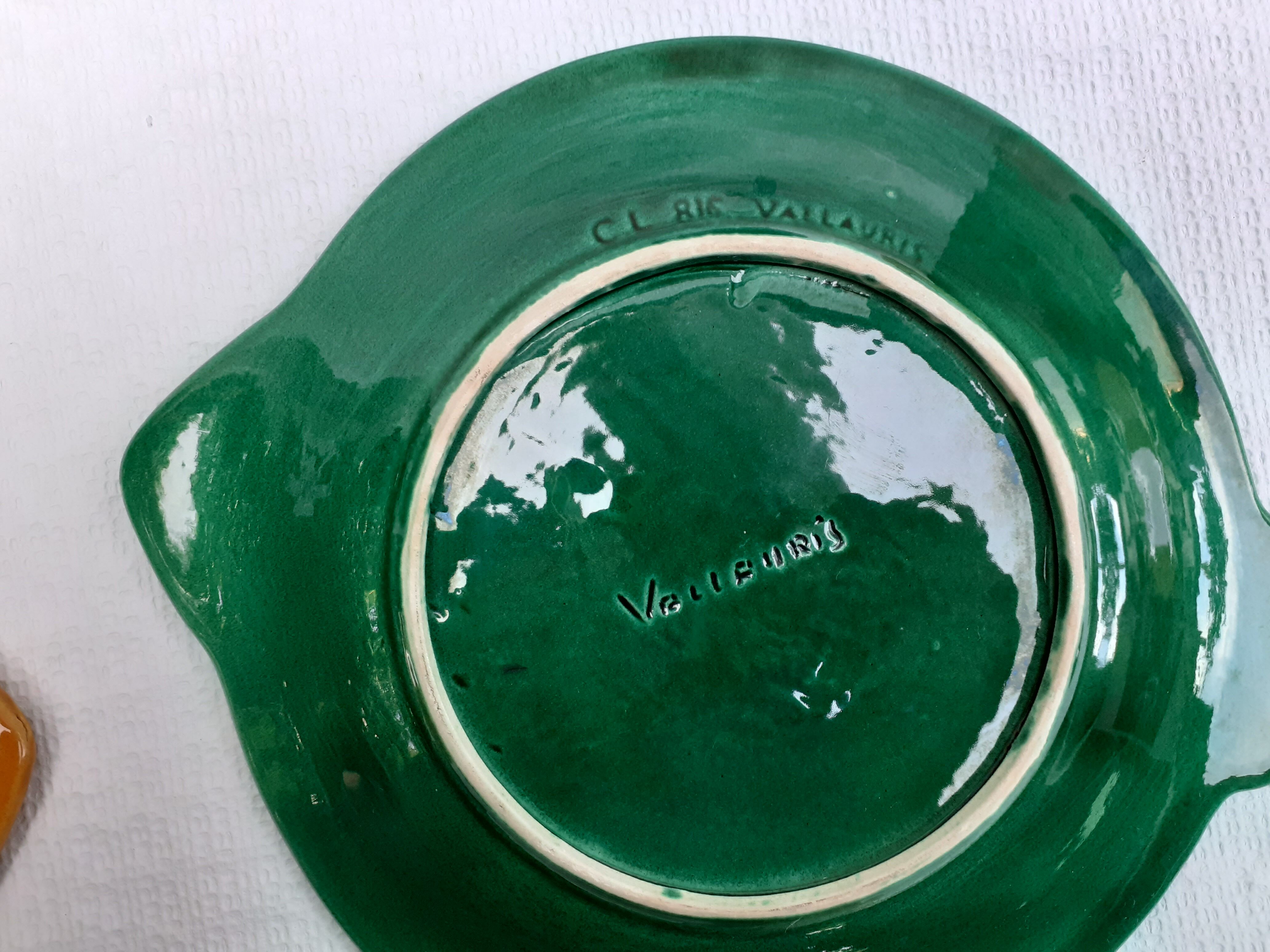 6 Vallauris plates signed LUC