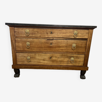 Empire chest of drawers returned from Egypt