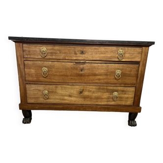 Empire chest of drawers returned from Egypt