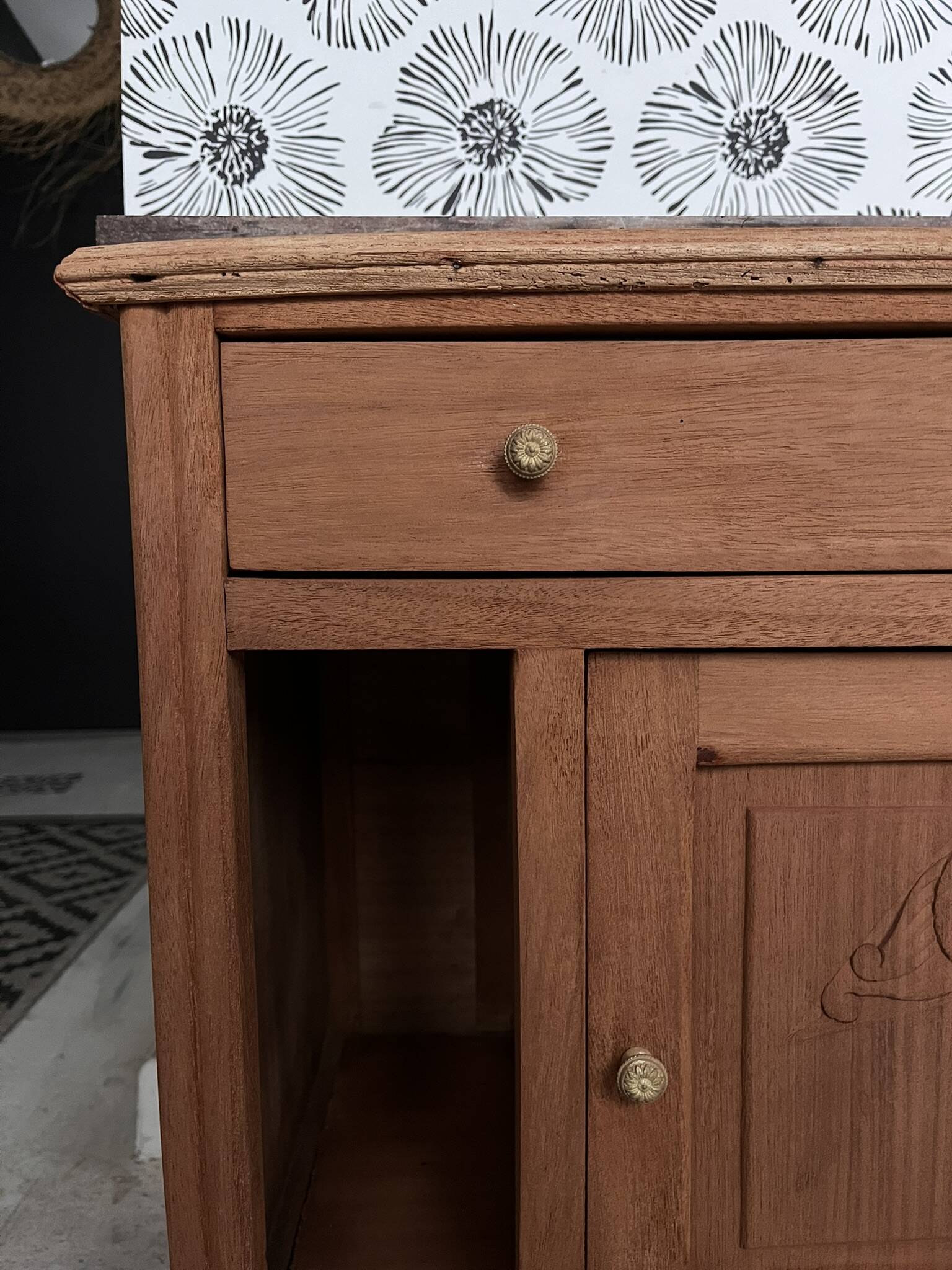 Art Deco vintage bedside tables Jada and Rosa wooden accent furniture