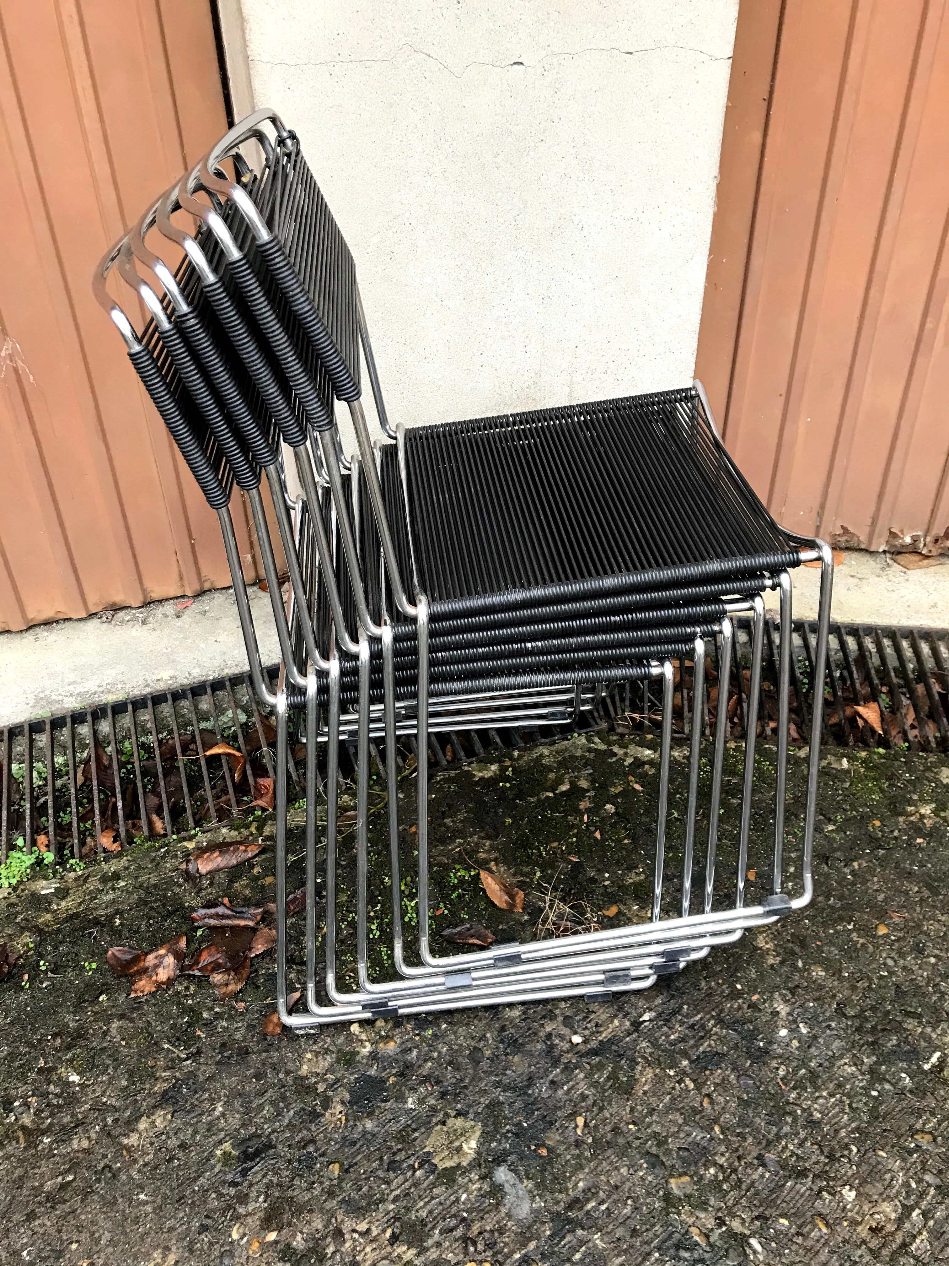 Vintage scoubidou or spaghetti chairs 60s