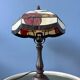 Lampe de table style Tiffany en vitrail, Art déco
