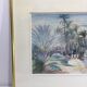 Henri Verge Sarrat – Dessin sur aquarelle « Oasis »