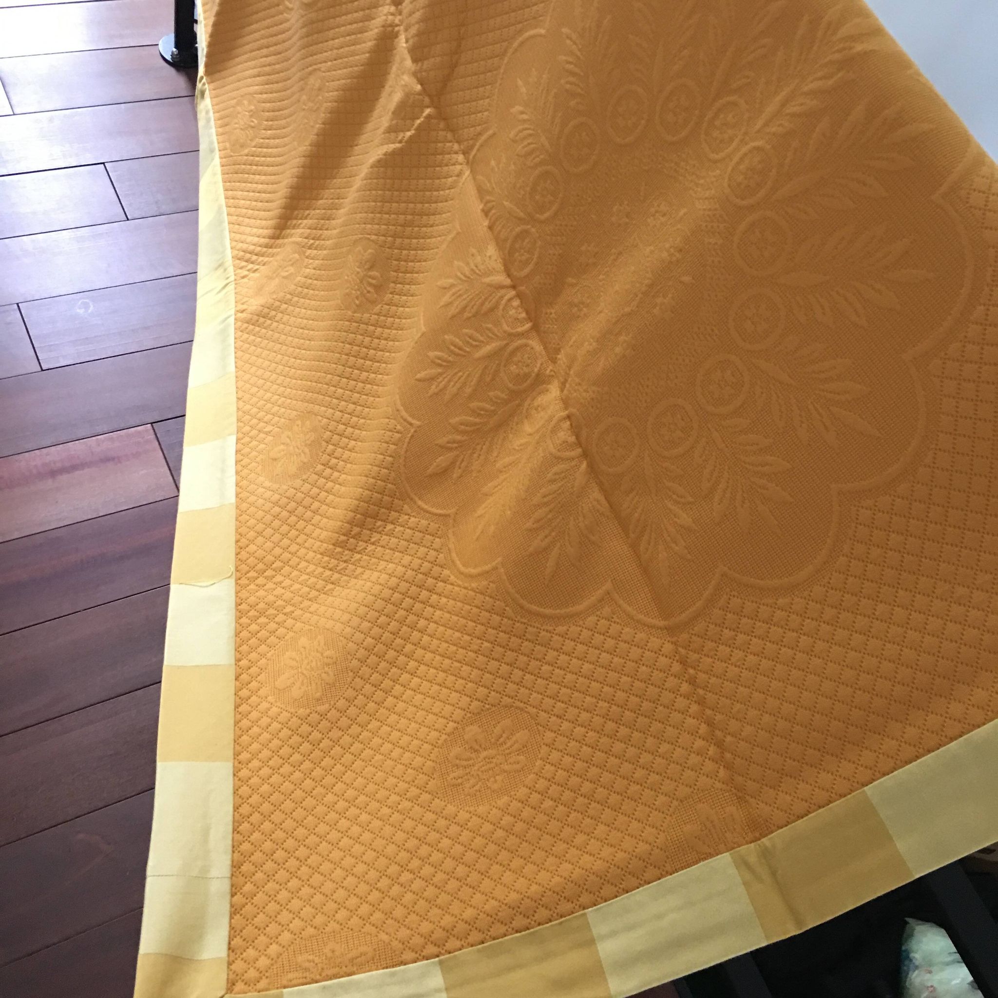 Tapis de Table Jaune tissus Pierre Frey 310 x 150 cm