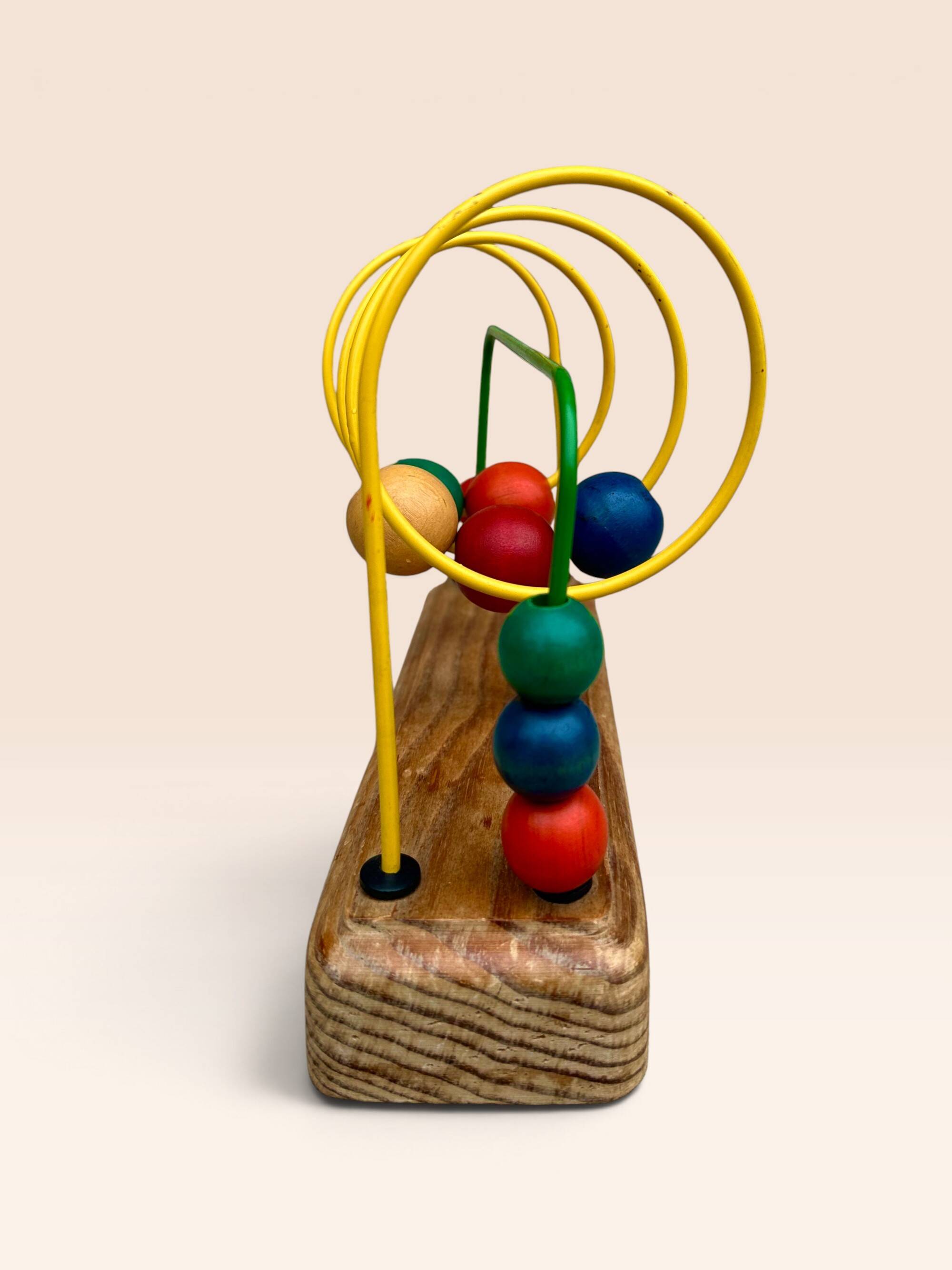 Jouet d'éveil boulier en bois multicolore