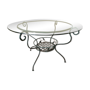table ronde en fer forgé