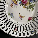 Openwork porcelain bowl with hand decoration – Von Schierholz manufactory in Plaue