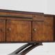 Vintage Italian Art Deco sideboard in burl wood 1930s