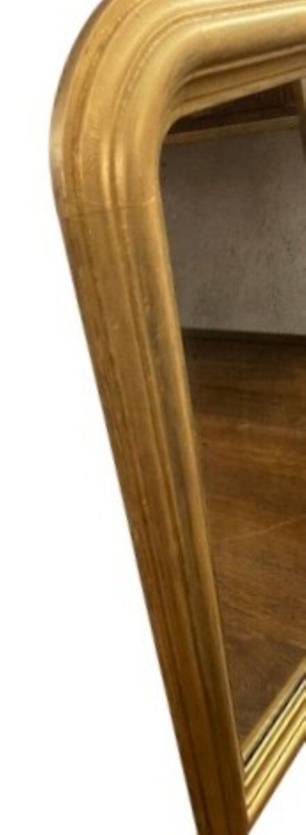 Miroir Louis Philippe en bois doré, début du 20ème siècle