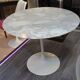 Saarinen table in Calacatta marble round 91 cm