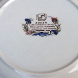 Polychrome plate Sarreguemines Rouen model