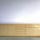 Vintage lacquered credenza, 1980s