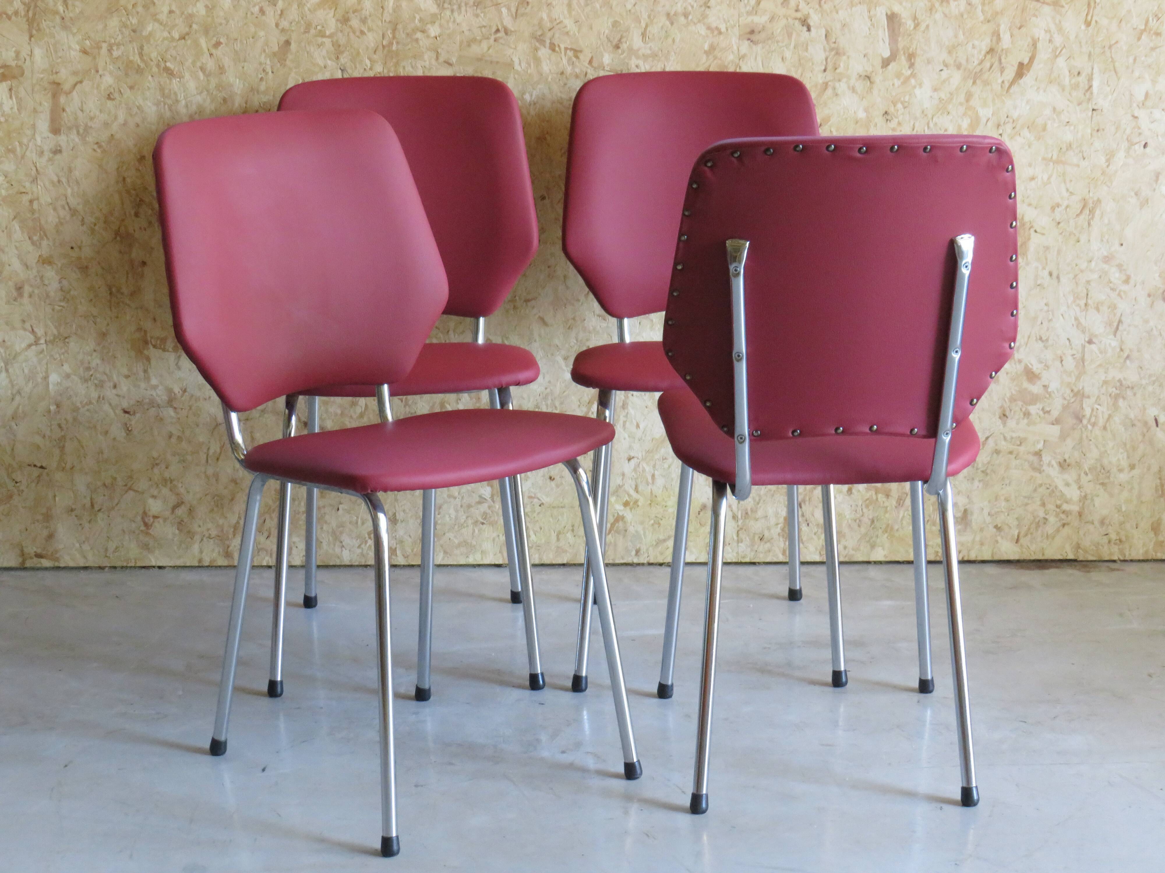 Ensemble de 4 chaises, années 1970