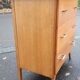 Vintage chest of drawers compass feet