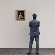 Peinture italienne du XVIIIe siècle sur cuivre, La Mort de Cléopâtre.