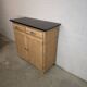 Small kitchen cabinet / small Mado sideboard in raw wood, 1950