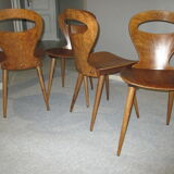 Suite 4 chairs Bistro Baumann model Ant 1960