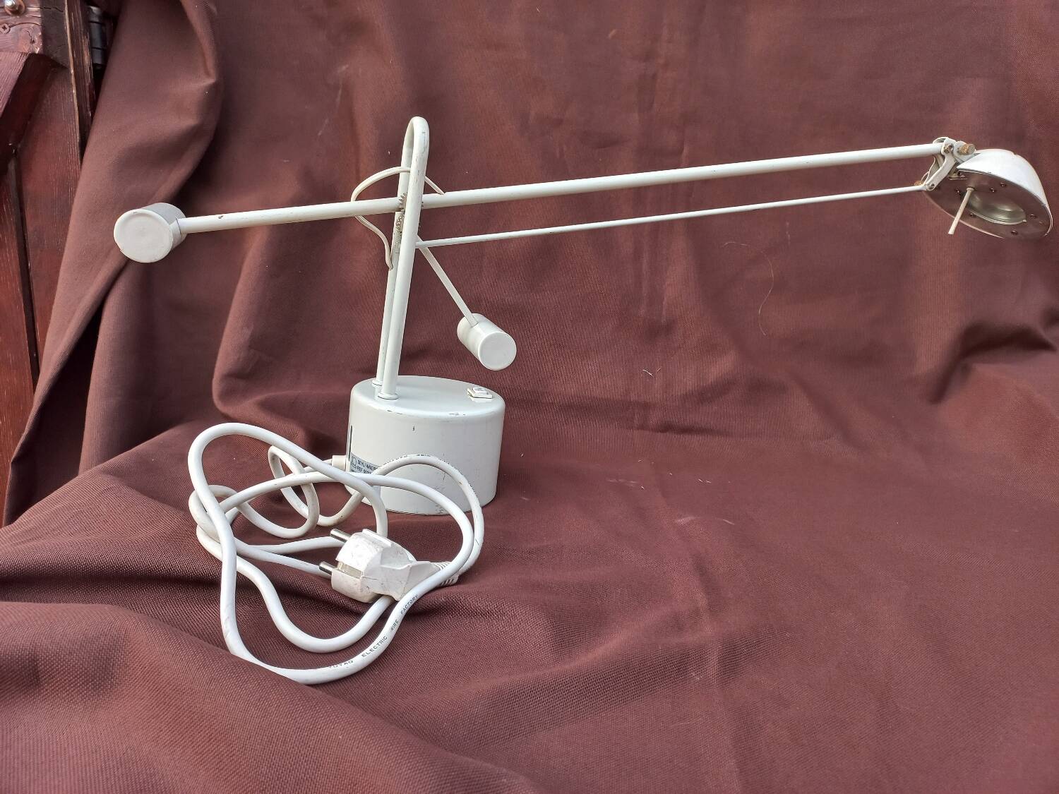 Starmat lamp with counterpoid vintage 80s