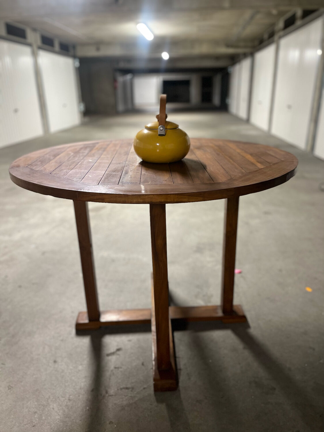 Garden teak table 100cm