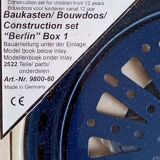 Kit de construction Metallus "Berlin box 1" / n°9800-60 / compatible MECCANO