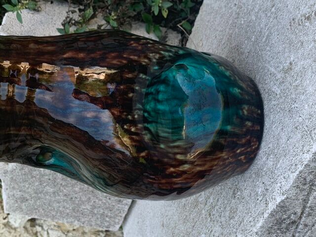 Signed accolay vase and numbered design and vintage