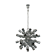 Vintage chrome sputnik by Reggiani. Italy 1970s