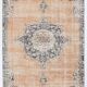 5x9 Navy Blue & Peach Oriental Persian Rug, 168x284Cm