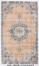 Tapis persan oriental bleu marine et pêche