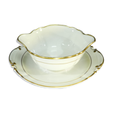 Porcelain sauciere from Limoges Bernardaud model louis xv