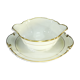 Porcelain sauciere from Limoges Bernardaud model louis xv