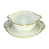 Saucière en porcelaine de Limoges Bernardaud modele louis xv