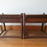 Pair of rattan bedside tables Roche Bobois