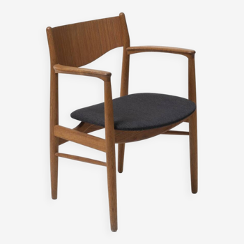 Fauteuil danois en chêne et teck, années 1960