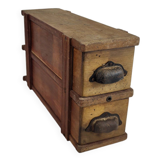 Wooden storage box for cards from the 20s and 30s