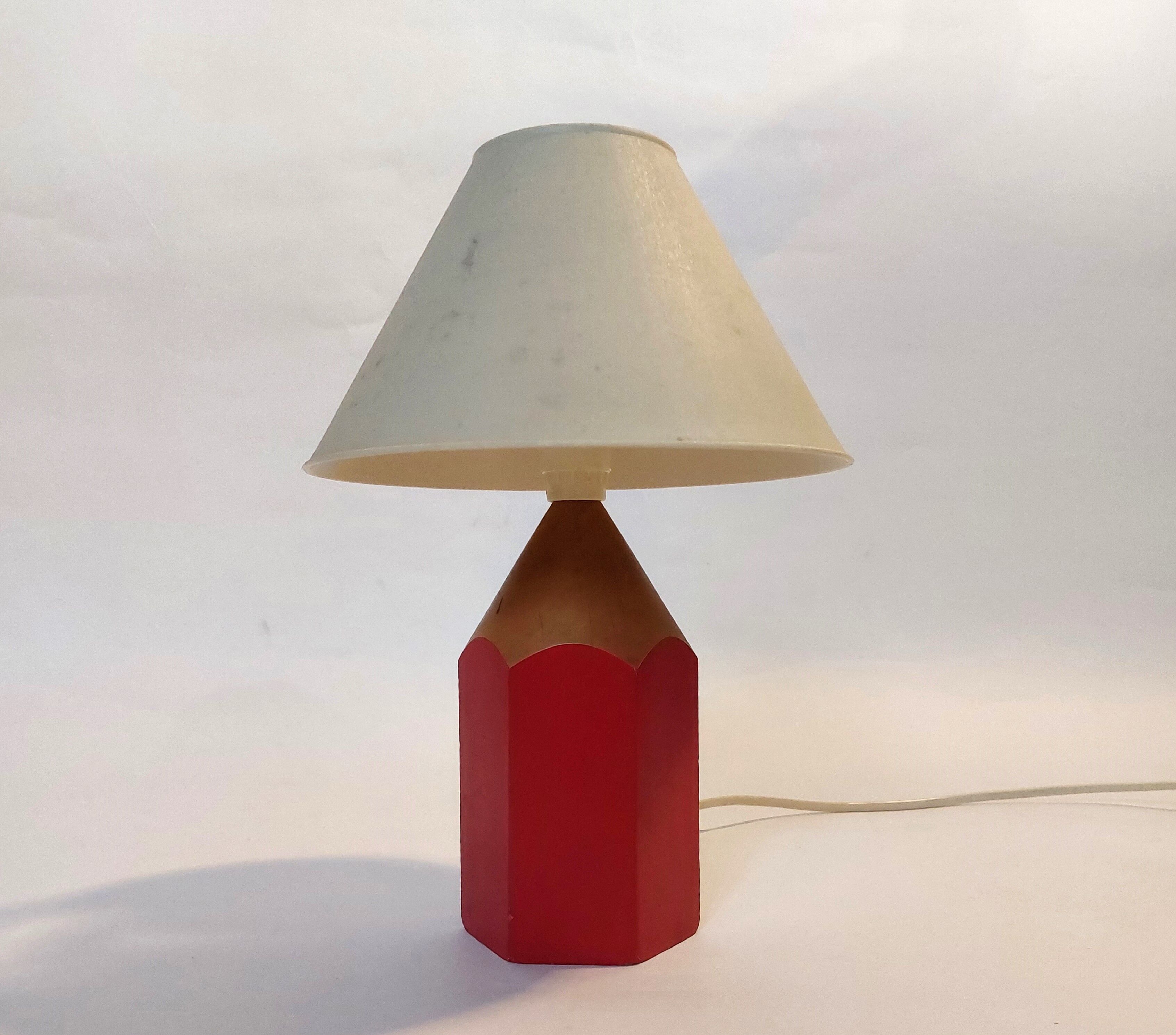 Pencil lamp 1980 red