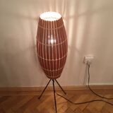 Lampadaire en bois industrielle 1970