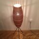 Lampadaire en bois industrielle 1970
