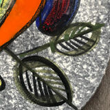 Set of 6 hand-painted ceramic plates – Modernist style