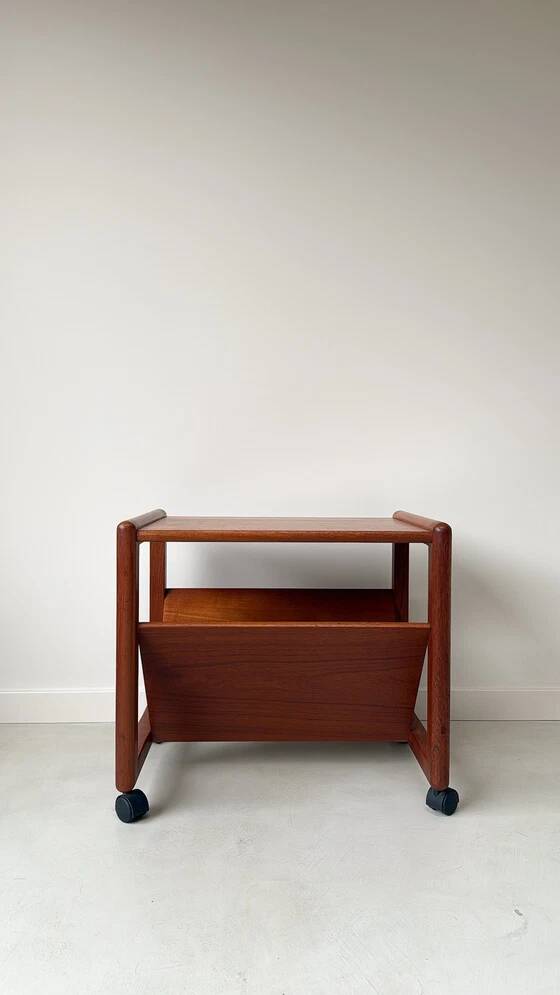 Vintage Danish Furniture teak side table/magazine rack