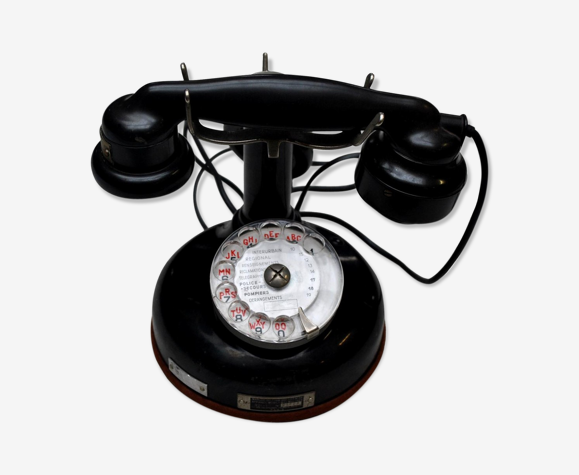 T l phone Bak lite Noire PTT24 Mobile De 1922 Selency t-l-phone-bak-lite-noire-ptt24-mobile-de-1922-selency