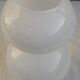 White glass vase