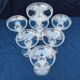 Baccarat crystal champagne glasses monogram 19th century