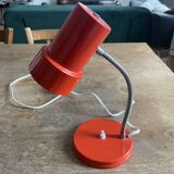 Lampe articulée en métal rouge, années 60